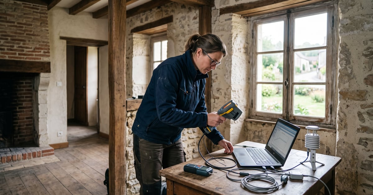 Diagnostic énergétique maison ancienne : inspection thermique d'une vieille bâtisse