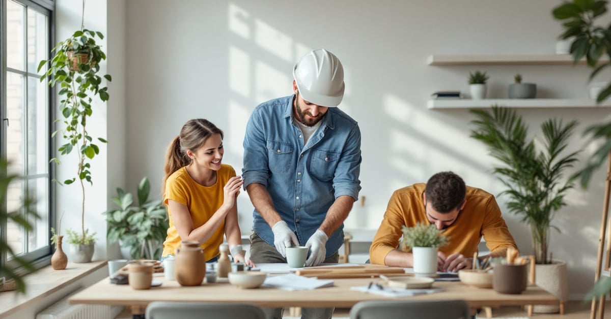 Faire construire sa maison : chantier de construction d'une maison individuelle neuve en France